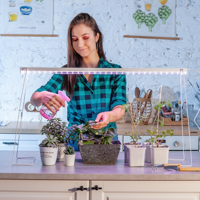 Фитосветильник светодиодный Uniel, 14 Вт, 872 мм, IP20, 220 В, полноспектральный, с выкл.