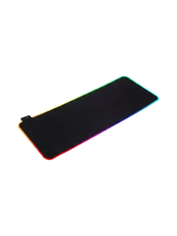 Коврик для компьютерной мыши, 80&times;30&times;0.3 см, с RGB-подсветкой, чёрный