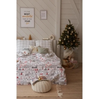 Постельное белье Этель 2 сп Xmas cat 175*215 см, 200*220 см, 70*70 см - 2 шт