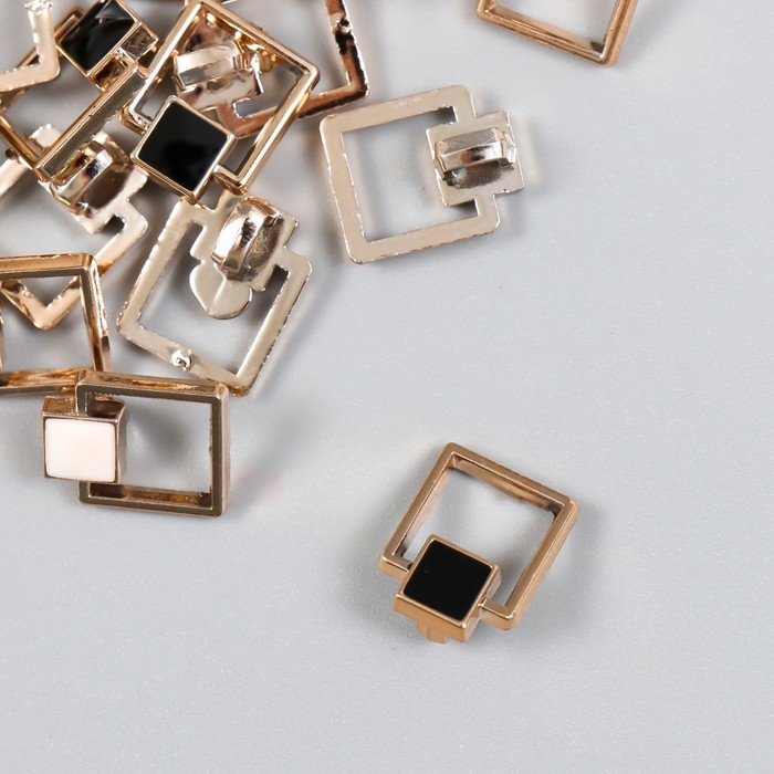 Пуговицы пластик для творчества на ножке Пуговицы пластик для творчества на ножке "Геометрия" набор 20 шт МИКС 1,4х1,1 см