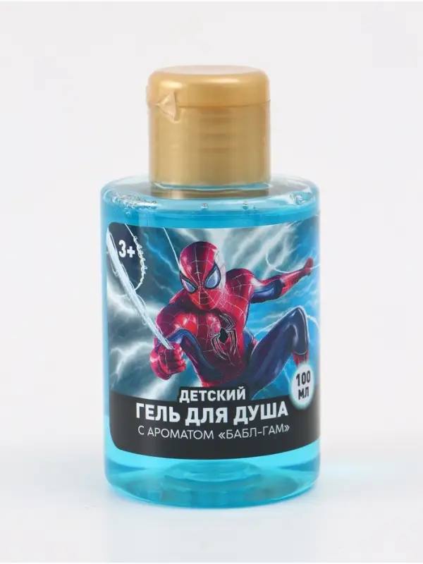 Детский гель для душа, аромат бабл-гам, 100 мл, Супергерой