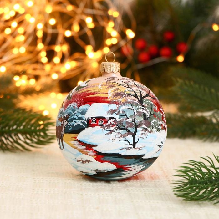 Ёлочный шар d-10 см Ёлочный шар d-10 см "Рогач"