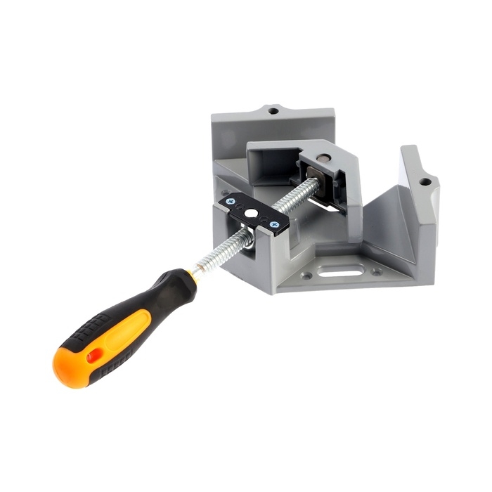 Струбцина угловая ТУНДРА, металлическая, один зажим, 2К рукоятка, 60 мм Струбцина угловая ТУНДРА, металлическая, один зажим, 2К рукоятка, 60 мм