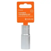 Головка торцевая 3/8"DR шестигранная 18мм, L=63мм пласт.подвес