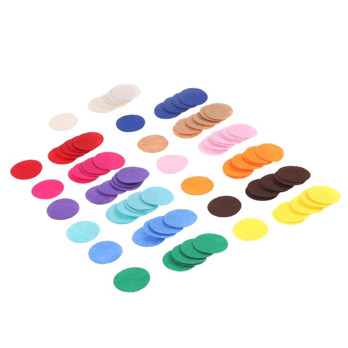 Диски фетровые для творчества и декора «Кружочки», 250 шт., размер 1 шт. — 3 см, цвет МИКС Диски фетровые для творчества и декора «Кружочки», 250 шт., размер 1 шт. — 3 см, цвет МИКС