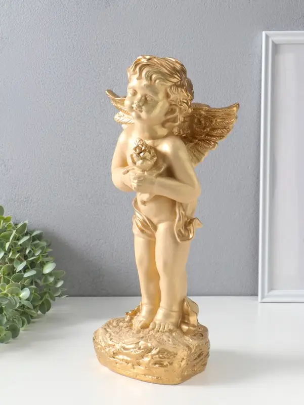 Фигура "Ангел большой" слоновая кость, 42х20х15 см