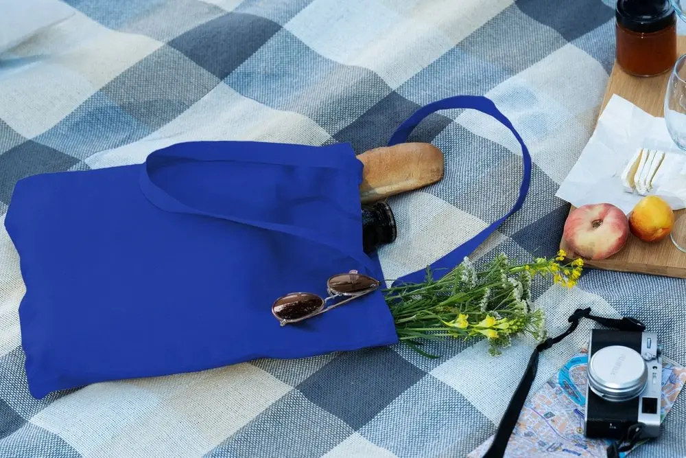 Холщовая сумка Strong 210, синяя Холщовая сумка Strong 210, синяя