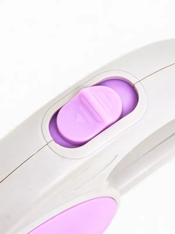 Рулетка - поводок для собак, лента 3 м, серая/сиреневая Рулетка - поводок для собак, лента 3 м, серая/сиреневая