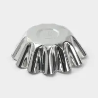 Форма для выпечки ромовой бабы, d=12.2 см, h=4.6 см, жесть, серебристая