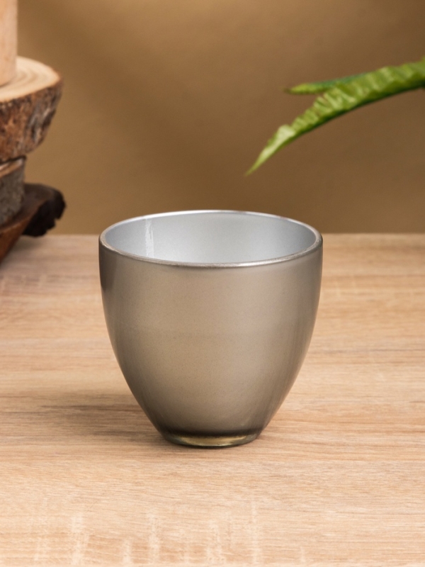 Свеча ароматическая в стеклянном подсвечнике 85 гр, жимолость