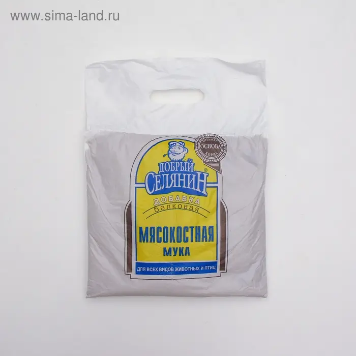 Мясокостная мука "Добрый селянин" для животных и птиц, 2 кг