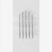 Иглы швейные TEIRA, самовдеваемые, d=0.7/0.7/0.8 мм, 3.7-4.2 см, набор 5 шт.