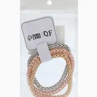 Браслет "Стиль" (набор 3шт) плетение, тянется, цветной 7см