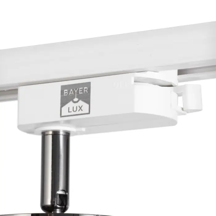Светильник трековый BayerLux Simple &laquo;Алисер&raquo; GU10, 220 В, 7.5&times;7.5&times;20 см, серебро