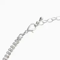 Набор 2 предмета: серьги, колье со стразами &laquo;Лёд. Круги&raquo;, d=13.5 см, белый в серебре