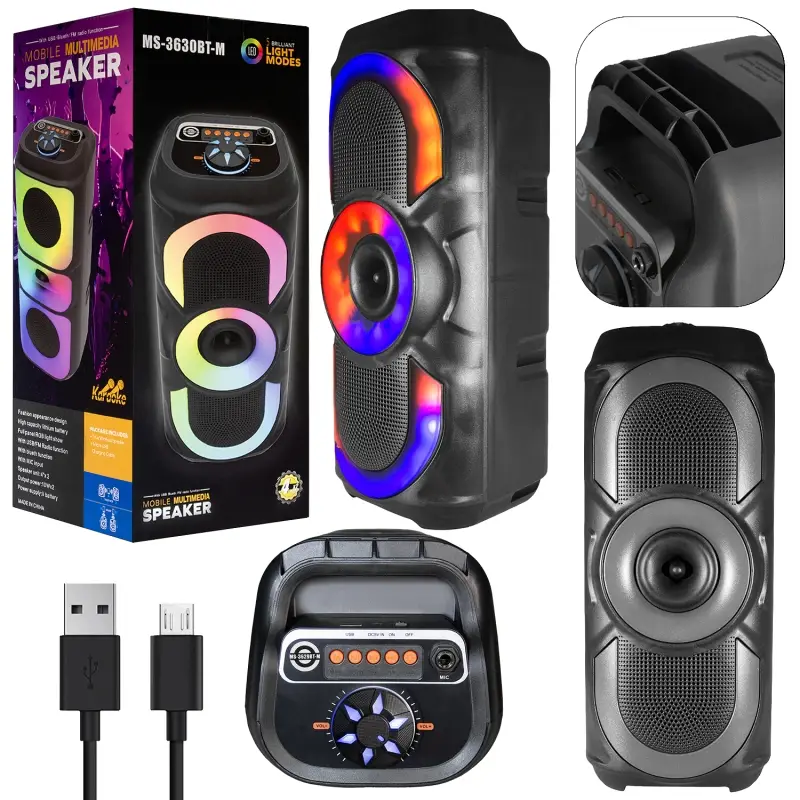 Портативная беспроводная колонка MS-3630BT-M (12шт/кор)