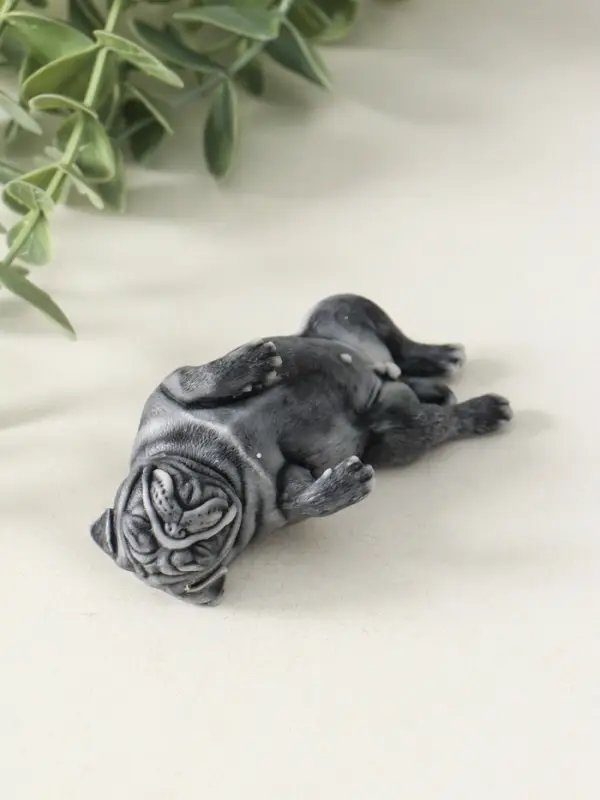 Сувенир Сувенир "Бульдог лежит на спине" 3,5 см