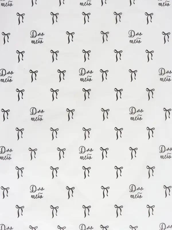 Плёнка тишью влагостойкая &laquo;Бантики&raquo;, 0.6&times;10 м, 30 мкм