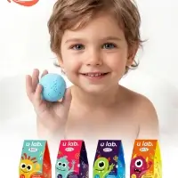 Бомбочка детская для ванны &laquo;Монстрики&raquo;, аромат апельсиновый кексик 40 г, URAL LAB