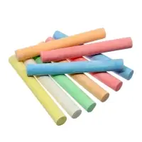 Мел школьный цветной Calligrata kids, 6 цветов, набор 24 штуки, круглый