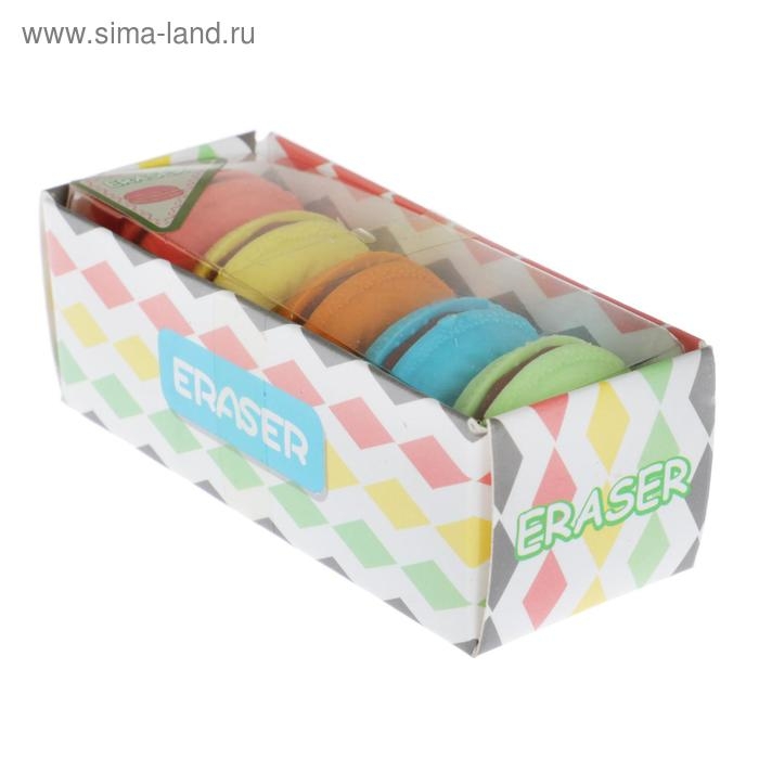 Набор ластиков фигурных Набор ластиков фигурных "Макарун", 5 штук