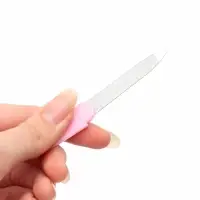Пилка металлическая для ногтей, с колпачком, 10.5 см, МИКС