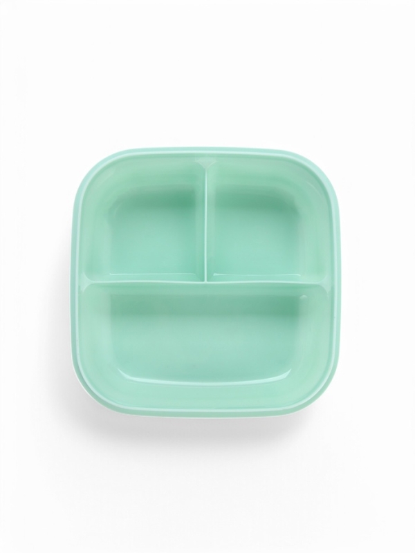 Ланч-бокс с клапаном, 3 секции, "Зайка", 14 х 14 х 5 см