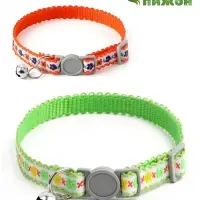 Набор ошейников для кошек &laquo;По-полюшку&raquo;, 30&times;1 см, розовый, зелёный