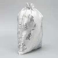 Мешочек подарочный новогодний парча &laquo;С Новым Счастьем&raquo;, 20&times;30 см &plusmn; 1.5 см