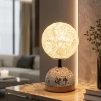 Лампа настольная RISALUX &laquo;Неонила&raquo;, Е14, 40 Вт, чёрная, 12&times;12&times;30 см