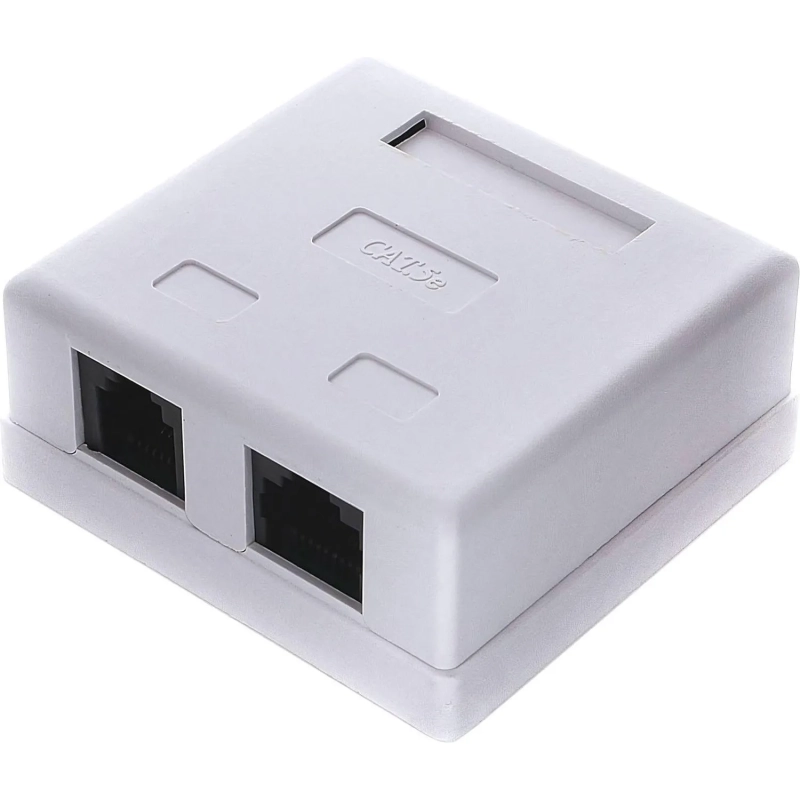 Розетка Cablexpert NA-TA/1 RJ45+RJ11 кат.5e UTP внешняя 2 порта