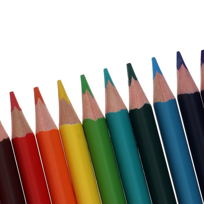 Карандаши акварельные 12 цветов HappyColor, МИКС Карандаши акварельные 12 цветов HappyColor, МИКС