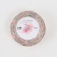 Лента атласная &laquo;Нежные пионы&raquo;, 1.5&times;22.5 (&plusmn; 1) м, разноцветная