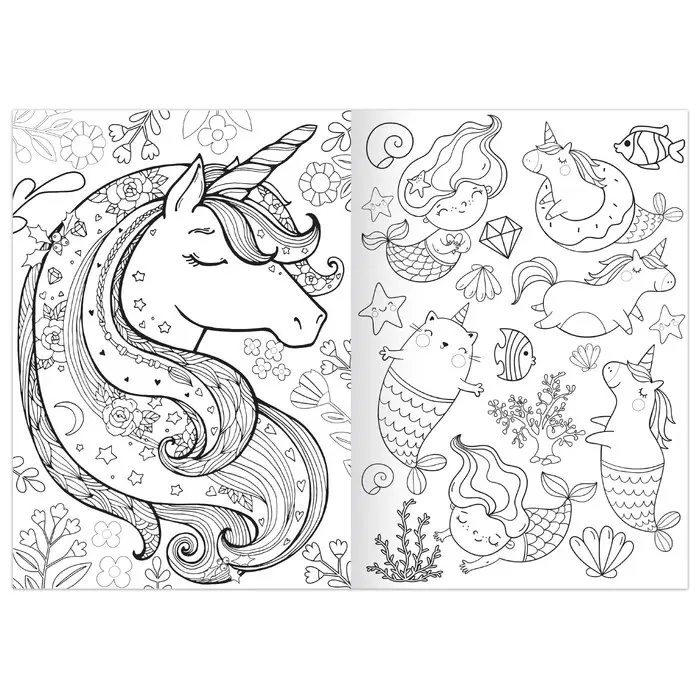 Раскраска «Единорожки», 12 стр., А5 Раскраска «Единорожки», 12 стр., А5