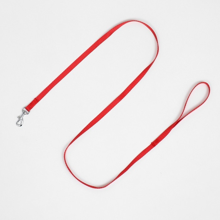 Комплект с мягкой шлейкой и бантиком, размер L, поводок 120 x 1,5 см, ОГ 35-50 см, красный Комплект с мягкой шлейкой и бантиком, размер L, поводок 120 x 1,5 см, ОГ 35-50 см, красный