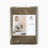 Скатерть Этель Linen collection khaki 145х180см, 100%лён 210 г/м2