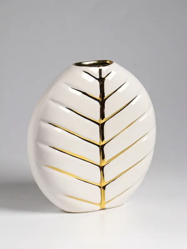 Ваза настольная керамика Ваза настольная керамика "Новайо" 18х17 см, белый