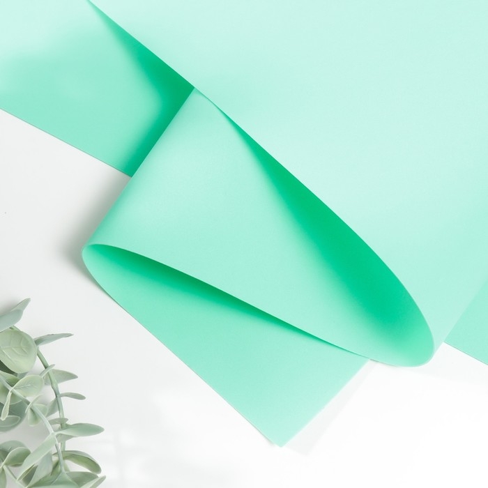 Фоамиран иранский 0,8-1 мм (мятный) 60х70 см Фоамиран иранский 0,8-1 мм (мятный) 60х70 см