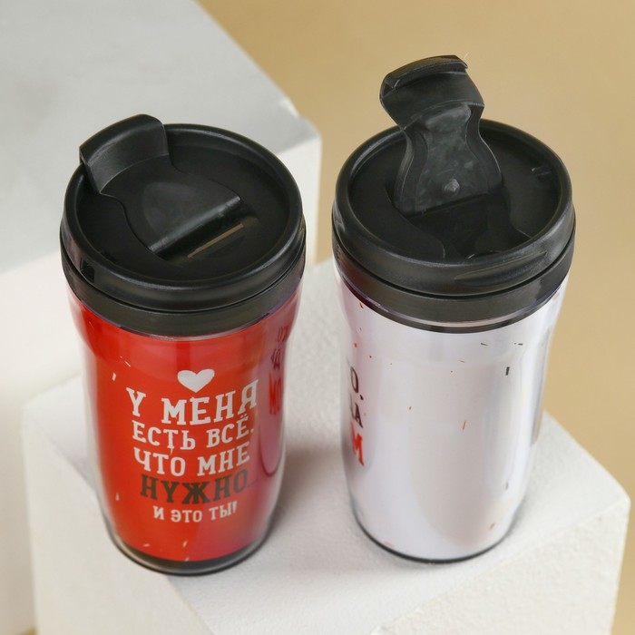 Набор парных термостаканов с чёрным чаем, 2 шт. х 250 мл. «Люблю», мята 20 г., тропические фрукты 20 г. Набор парных термостаканов с чёрным чаем, 2 шт. х 250 мл. «Люблю», мята 20 г., тропические фрукты 20 г.