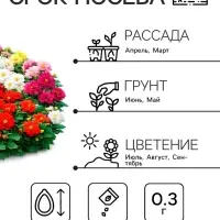 Семена цветов Георгина &laquo;Фараон&raquo;, смесь окрасок, 0.3 г, &laquo;Рецепты дедушки Никиты&raquo;