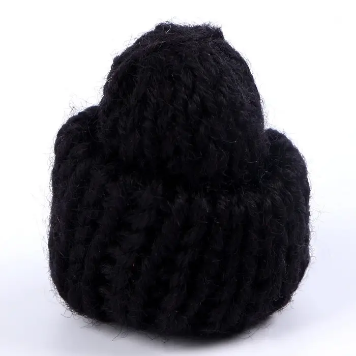 Шапка для игрушек вязаная, набор 10 шт., чёрная Шапка для игрушек вязаная, набор 10 шт., чёрная