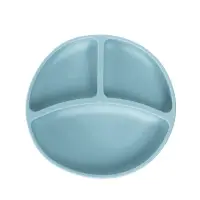 Посуда детская силиконовая, 7 предметов, голубой, Крошка Я