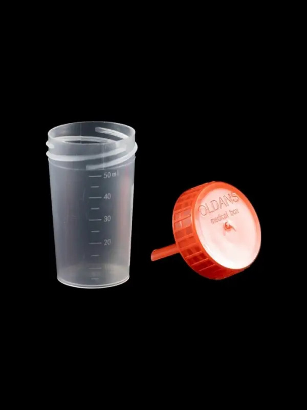 Контейнер для биоматериалов 60 мл, шпатель, завинчивающаяся крышка, матовое окно, индивидуальная уп. Контейнер для биоматериалов 60 мл, шпатель, завинчивающаяся крышка, матовое окно, индивидуальная уп.