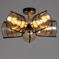 Светильник потолочный BayerLux &laquo;Моана&raquo;, Е27, 5&times;40 Вт, 43&times;14&times;21 см, чёрный