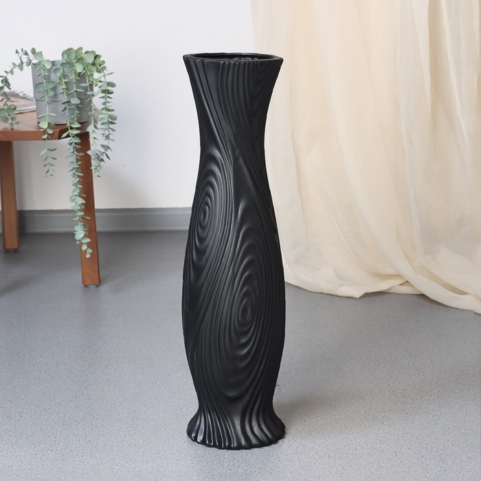 Ваза керамика напольная Ваза керамика напольная "Тревор" 56х15 см, чёрный