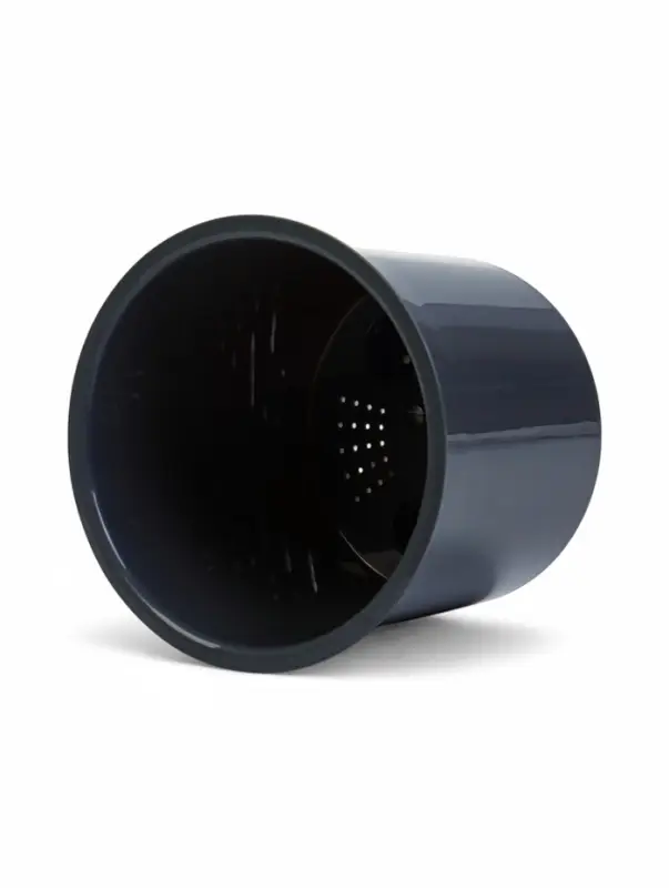 Кашпо со вставкой 2,3 л d15,7 см h15,2см  Кашпо со вставкой 2,3 л d15,7 см h15,2см "Desert" пластик серый