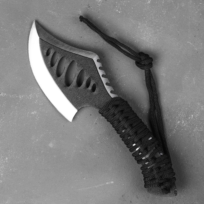 Топорик туристический в оплетке, черный, 24см, 250 г Топорик туристический в оплетке, черный, 24см, 250 г