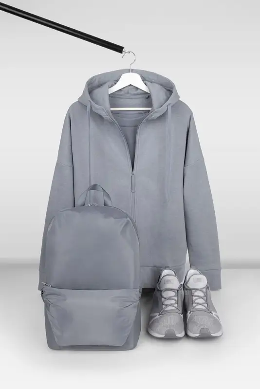 Толстовка унисекс H3, серая, размер XS/S Толстовка унисекс H3, серая, размер XS/S