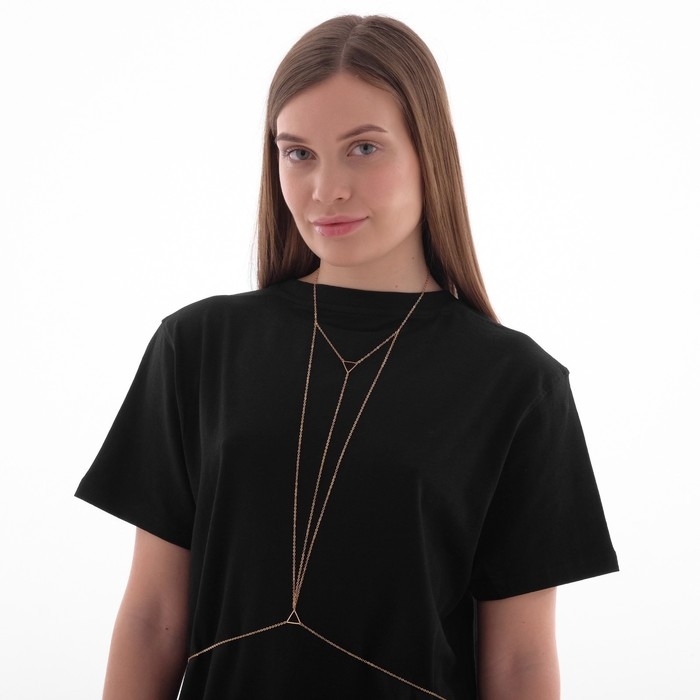 Портупея «Геометрия» треугольники, цвет золото Портупея «Геометрия» треугольники, цвет золото