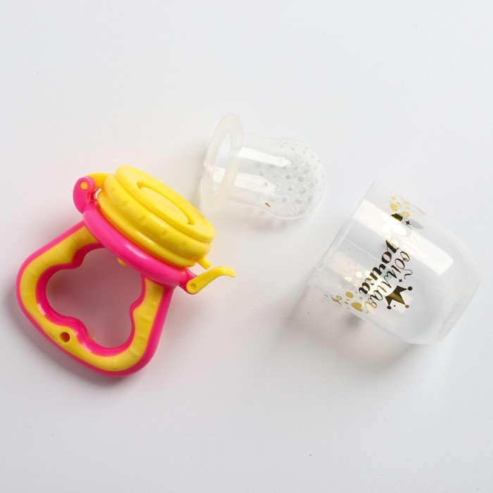 Ниблер с силиконовой сеточкой «Любимая дочка», цвет розовый Ниблер с силиконовой сеточкой «Любимая дочка», цвет розовый